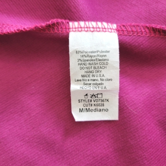 PinkBlush Magenta Scalloped Hem Maternity Dress | M - Picture 5 of 9